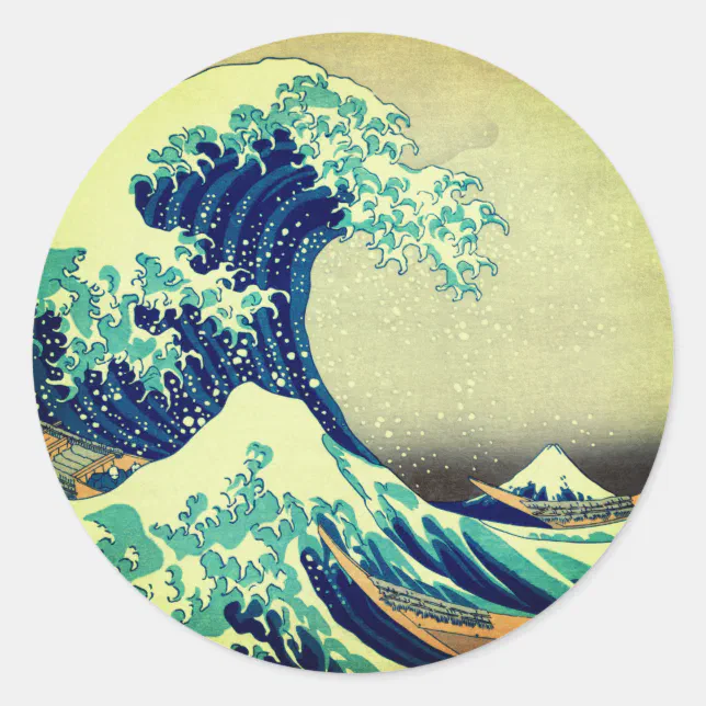 Japan - Japanese Art (Great Wave off Kanagawa) Classic Round