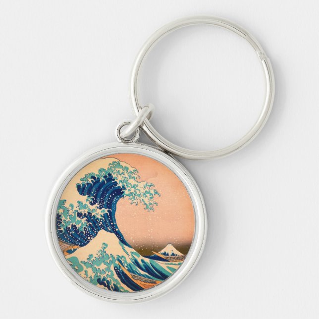 Japan - Japanese Art (Great Wave off Kanagawa) Keychain (Front)