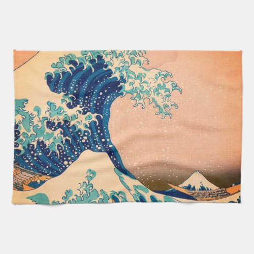 Japan _ Japanese Art Great Wave off Kanagawa Kitchen Towel