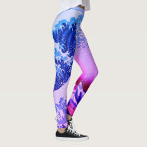 Japan - Japanese Art (Great Wave off Kanagawa) Leggings Japan - Japanese Art (Great Wave off Kanagawa) Leggings