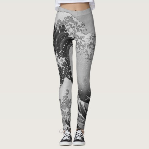 Japan _ Japanese Art Great Wave off Kanagawa Leggings