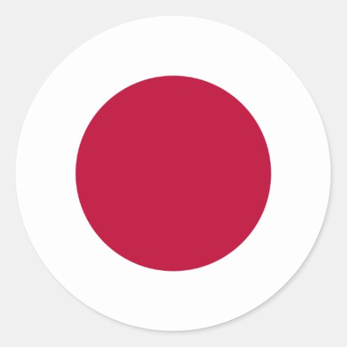 Japan Japanese Flag Classic Round Sticker