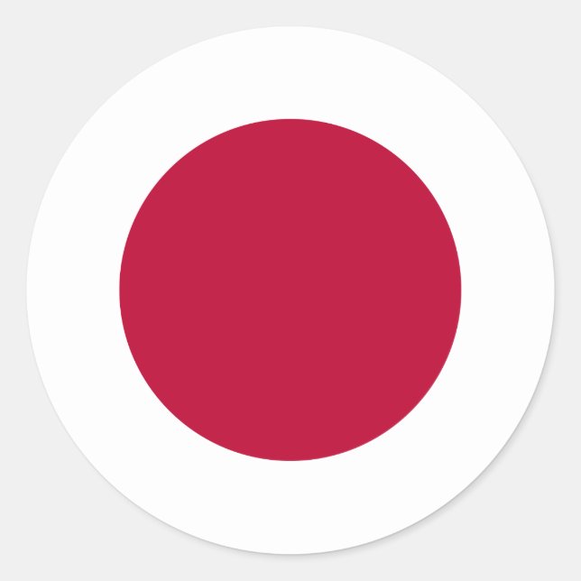 Japan (Japanese) Flag Classic Round Sticker (Front)