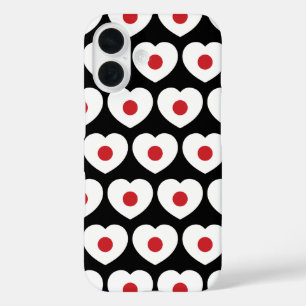 Japan Japanese Flag Heart iPhone 16 Case