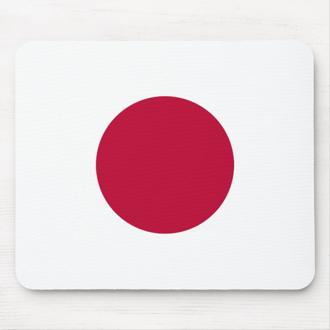 Japan (Japanese) Flag Mouse Pad (Front)