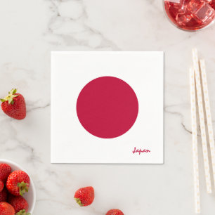 Japan & Japanese Flag party fashion /sports fans Napkins