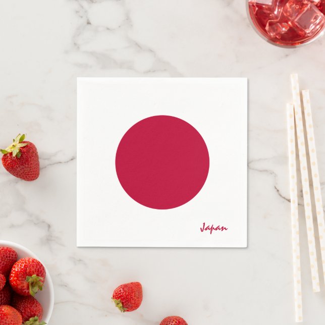 Japan & Japanese Flag party fashion /sports fans Napkins (Insitu)