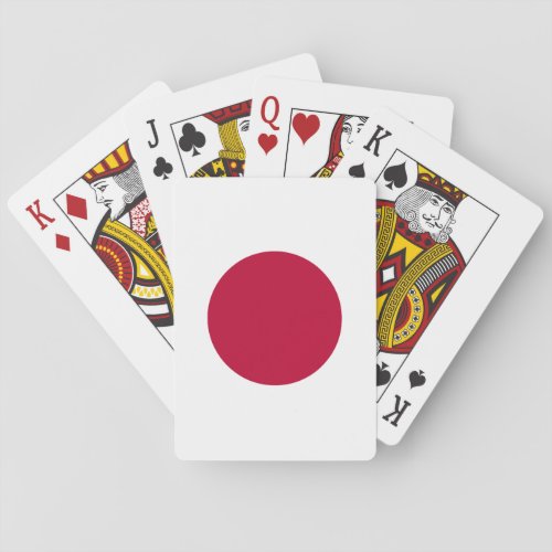 Japan Japanese Flag Poker Cards