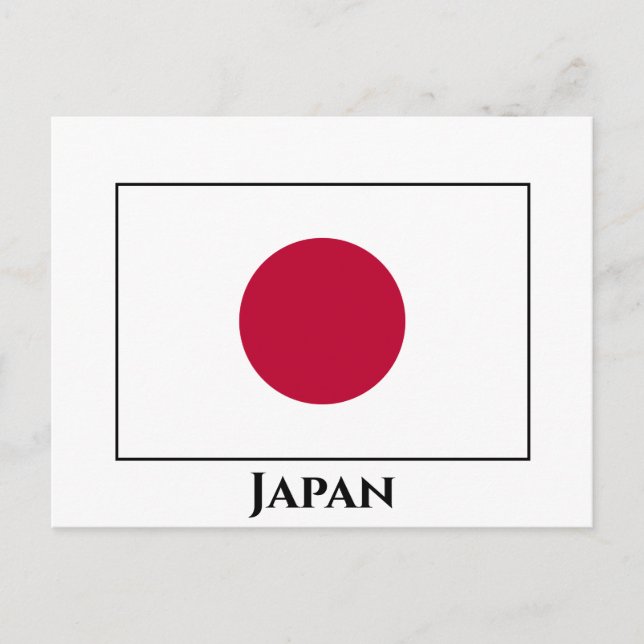 Japan (Japanese) Flag Postcard (Front)