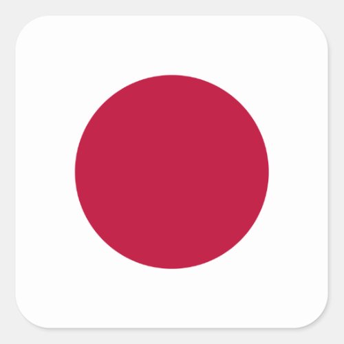 Japan Japanese Flag Square Sticker