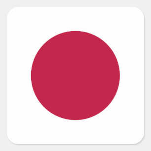Japan (Japanese) Flag Square Sticker