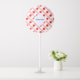Japan Japanese Flag Tiled Personalized Balloon