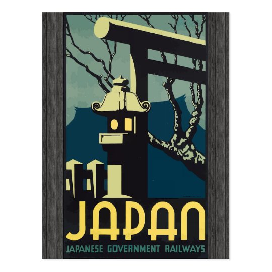 Japan Japanese Government Railways, Vintage Postcard
