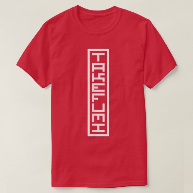 Japan Japanese Name Takefumi Hanko Inkan Signature T-Shirt (Design Front)