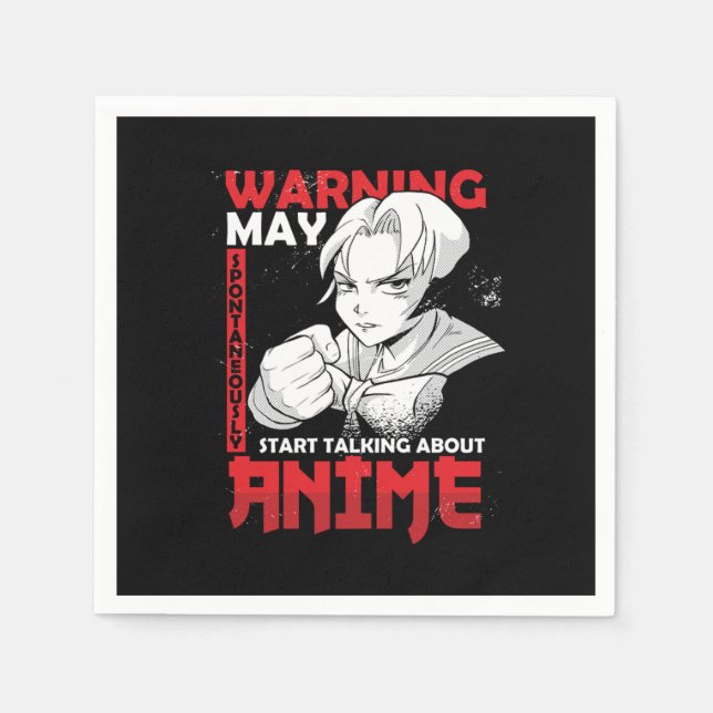 Japan Japanese Otaku Manga Cosplay Gaming Gift War Napkins (Front)