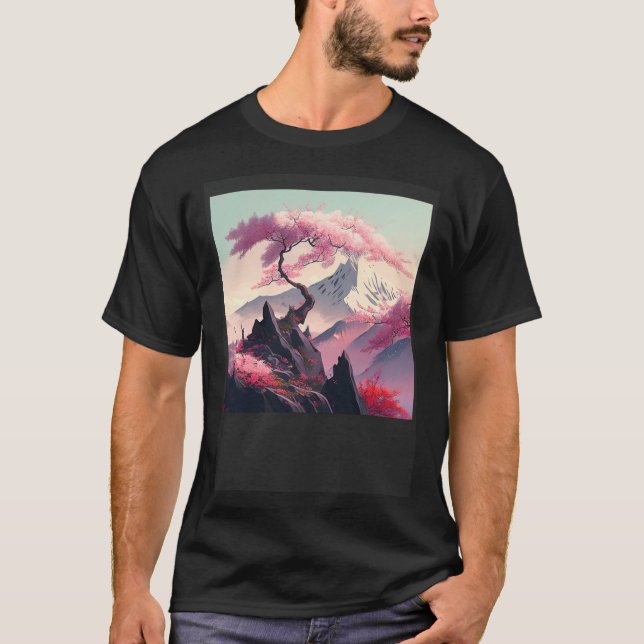 Japan Japanese Sakura Cherry Blossoms Cherry trees T-Shirt (Front)