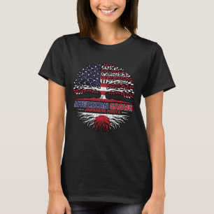 Japan Japanese US American USA United States Tree T-Shirt
