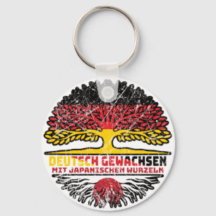 Japan Japanisch Deutschland Deutschland Baum Wurze Keychain