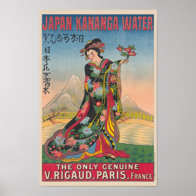 Japan Kananga Water Vintage Poster 1906 (Front)