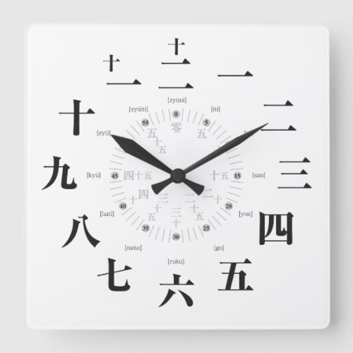 kanji clock symbol sign phonetic characters japanese callygraphy zangyoninja aokimono