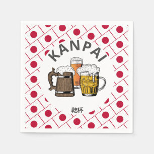 JAPAN Kanpai 乾杯 Great Japanese Beer Paper Napkins
