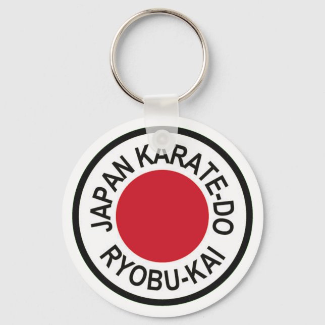 Japan Karate-Do Ryobu-Kai Logo Keychain (Front)