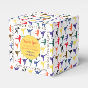 Japan Karate Martial Arts Kids Birthday Favor Box