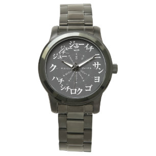 Japan Katakana style [black face] Watch