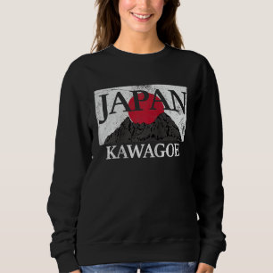 Japan Kawagoe Fuji san flag Raglan Baseball Sweatshirt