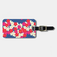 japan kimono styled pattern luggage tag