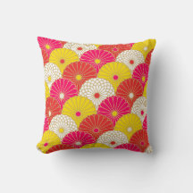 japan kimono styled pattern pillow