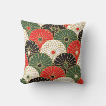 japan kimono styled pattern pillow