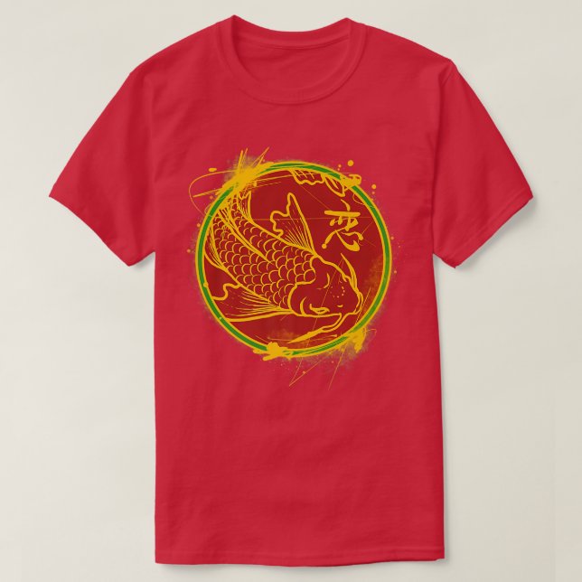 Japan Koi Fish Japanese Tattoo 521 T-Shirt (Design Front)