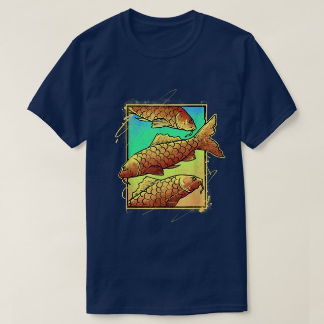 Japan Koi Fish Japanese Tattoo 528 T-Shirt (Design Front)