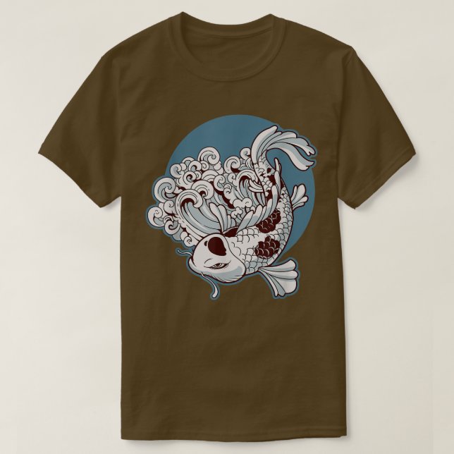 Japan Koi Fish Japanese Tattoo 531 T-Shirt (Design Front)