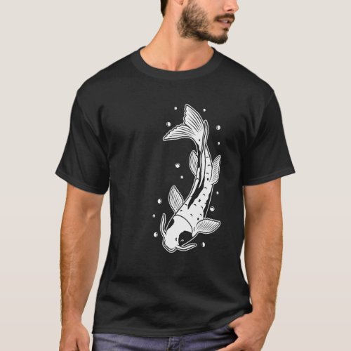 Japan Koi Fish Retro Vintage Fun Japanese Carp Pon T_Shirt