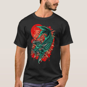 Japan Koi  Japanese Fish Cherry Blossom 2 T-Shirt