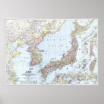 &quot; Japan/Korea: 1945 - Detailed map ... Poster