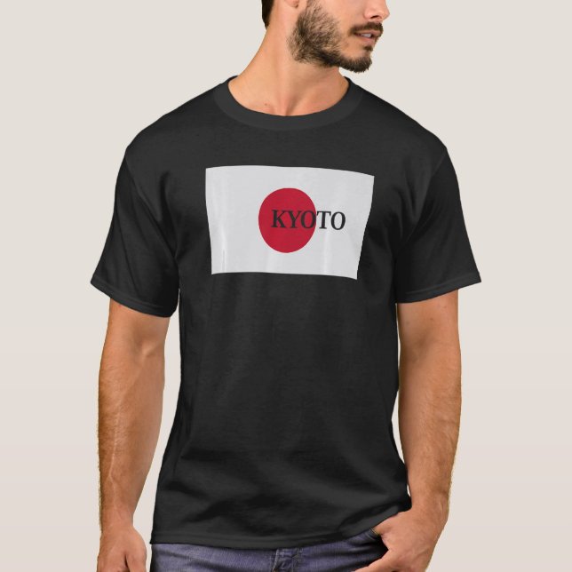 Japan Kyoto Asia Travel Flag Premium T-Shirt (Front)