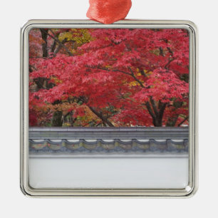 Japan, Kyoto, Autumn Color at Eikando Temple Metal Ornament