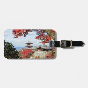 Japan, Kyoto. Kiyomizu temple in Autumn color Luggage Tag