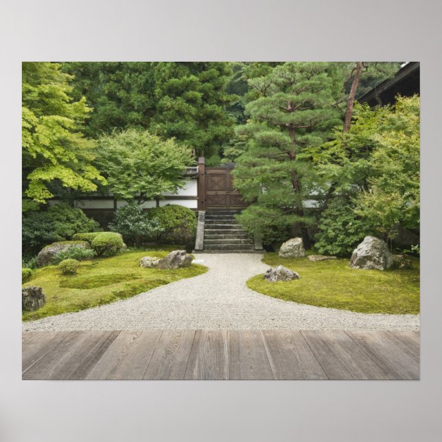 Japan, Kyoto, Sennyuji Temple Garden Poster (Front)
