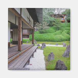 Japan, Kyoto. Stone garden in silence Magnet