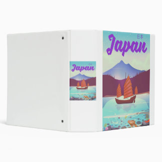 japan landscape travel poster 3 ring binder