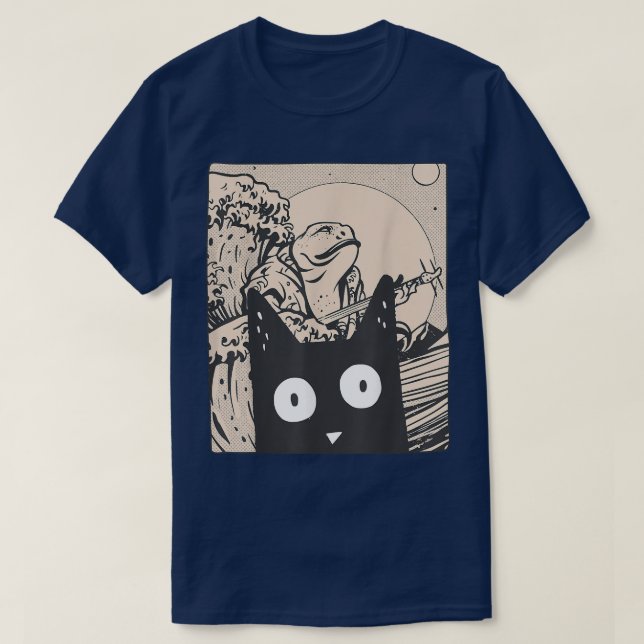 Japan Manga Harajuku Otaku Graphic Artwork Frog Wa T-Shirt (Design Front)
