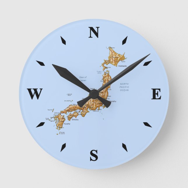 Japan Map Clock (Front)
