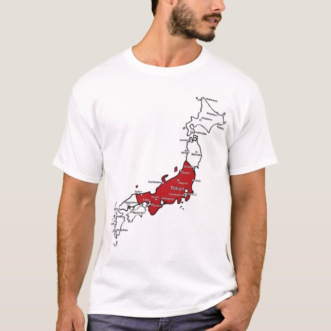 Japan Map T-Shirt (Front)