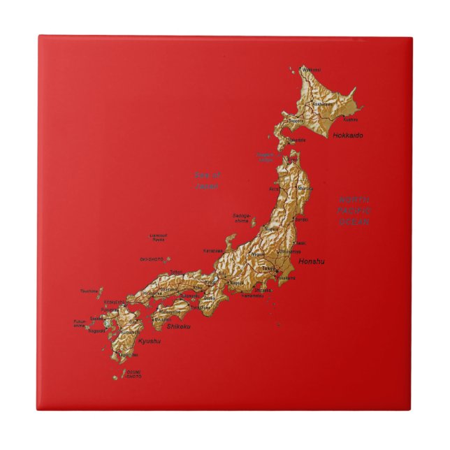 Japan Map Tile (Front)