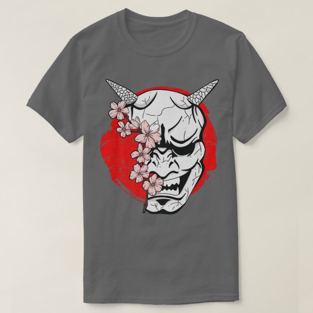 Japan Mask Oni Demon Japanese Devil  T-Shirt (Design Front)