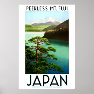 Japan Mount Fuji POSTER PRINT A5-A1 Vintage 1930s